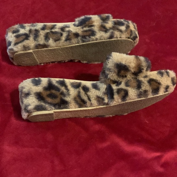 Liliana Leopard Print Fuzzy Faux Fur Slide Flatform Sandals Size 9 - Picture 3 of 7